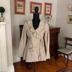 Lee Andersen Cotton Boho lagenlook wrap jacket top